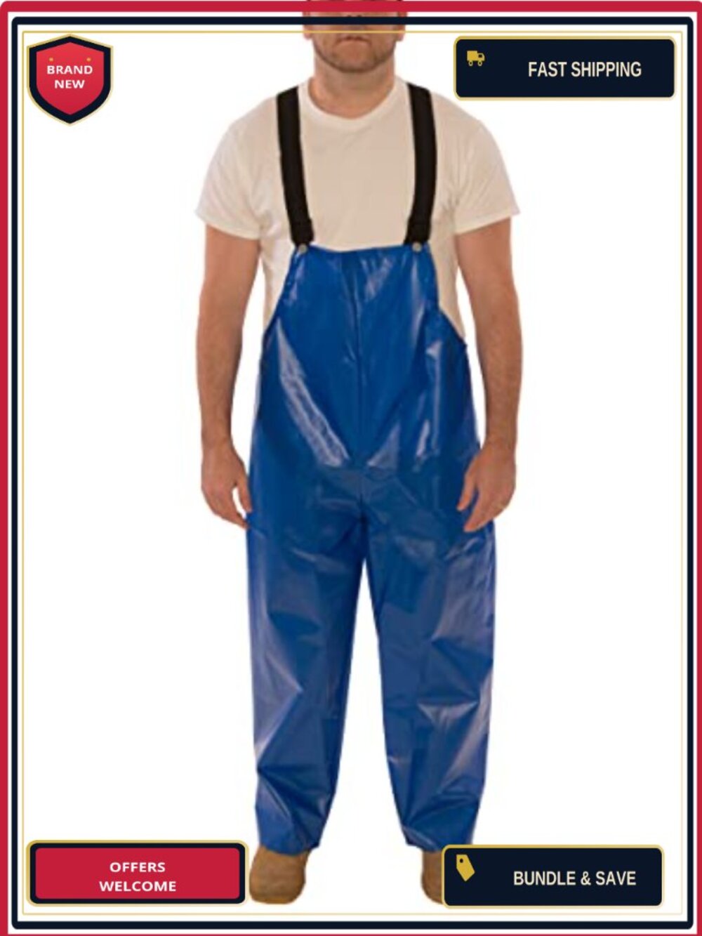 Waterproof Nylon Work Overalls with Adjustable Straps